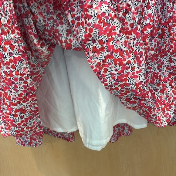 J. Crew Sleeveless Dress Liberty Wiltshire Tiered Midi Size Small - Picture 4 of 7